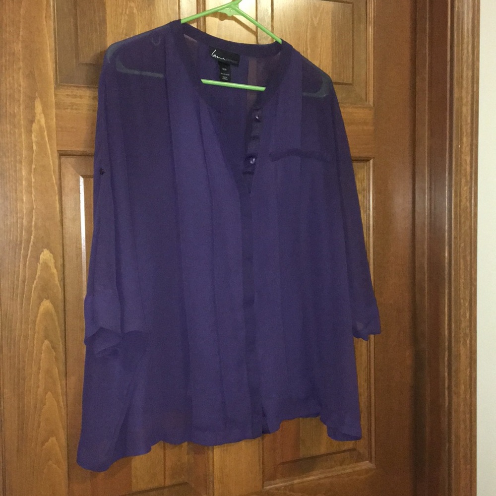 Sheer, chiffon blouse